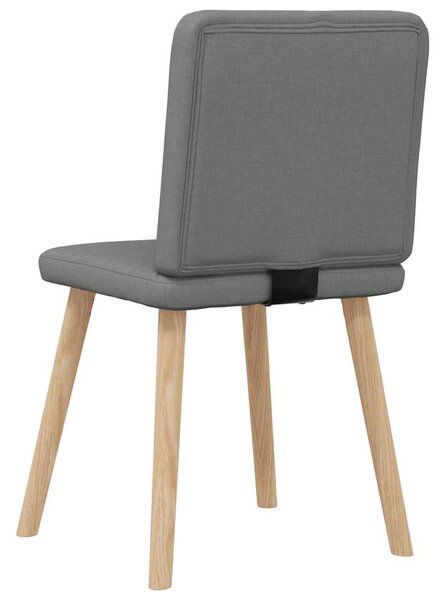 Jídelní židle 4 ks tmavě šedé textil 3315245