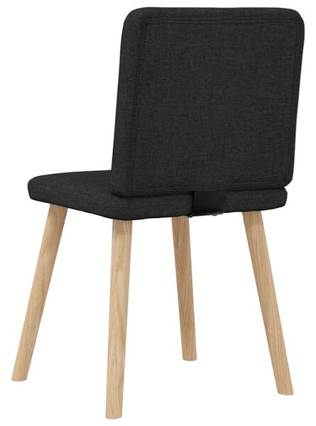 Jídelní židle 4 ks černé textil 3315246