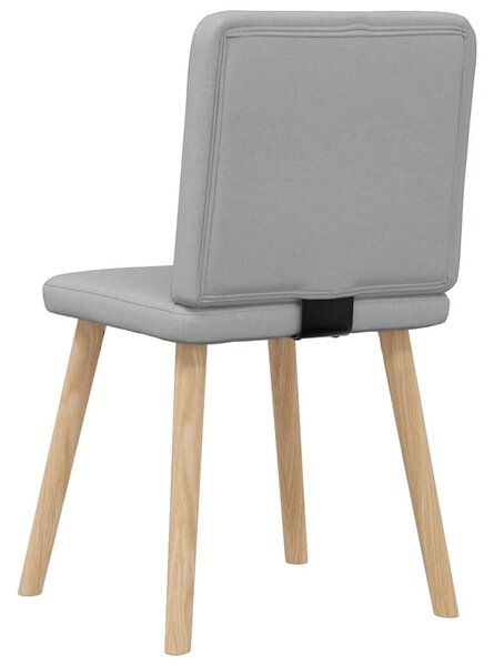 Jídelní židle 6 ks světle šedé textil 3315514