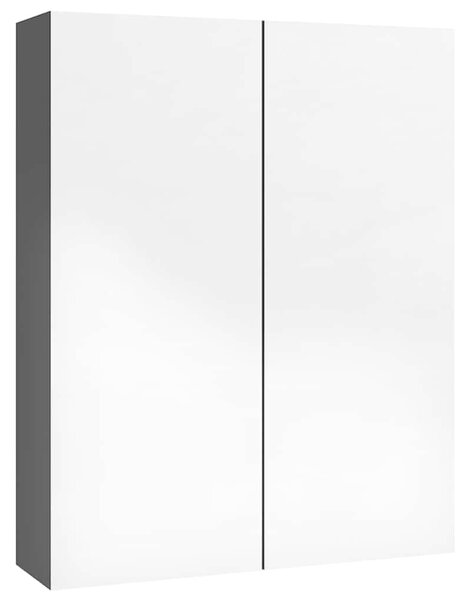 Koupelnová skříňka se zrcadlem 60 x 15 x 75 cm MDF zářivě černá 331524