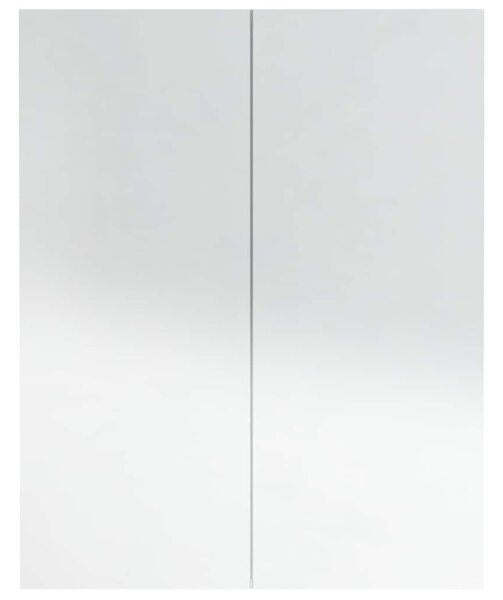 Koupelnová skříňka se zrcadlem 60 x 15 x 75 cm MDF zářivě bílá 331525