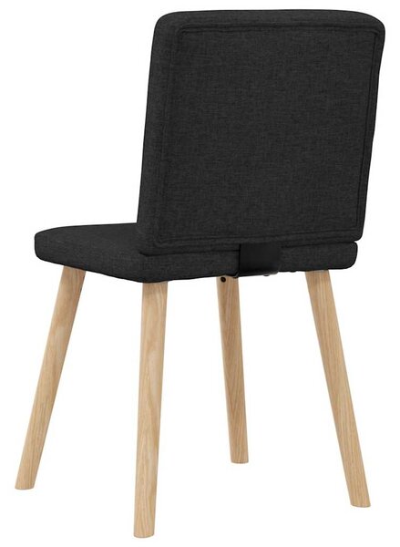 Jídelní židle 4 ks černé textil 3315299