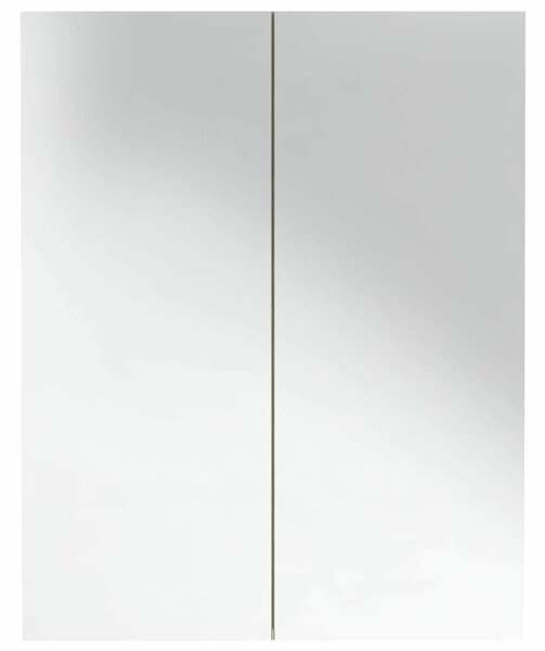 Koupelnová skříňka se zrcadlem 60x15x75 cm MDF bílá a dub 331530
