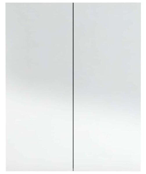 Koupelnová skříňka se zrcadlem 60 x 15 x 75 cm MDF antracitová 331529