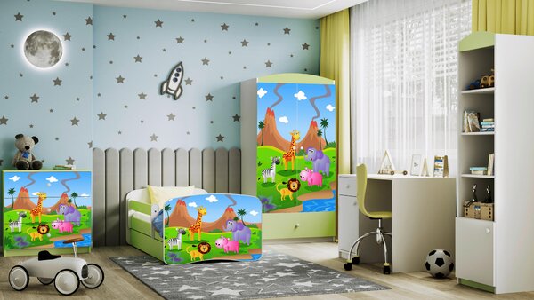 POSTEL PRO DĚTI A MLÁDEŽ 80/160 cm, zelená, bílá MID.YOU - Dětské pokoje sestavy, Online Only