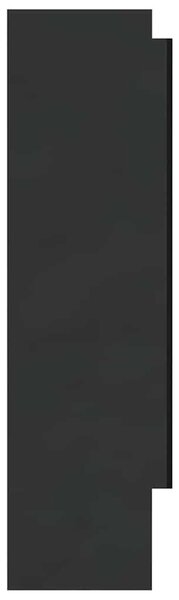 Koupelnová skříňka se zrcadlem 80 x 15 x 60 cm MDF zářivě černá 331531