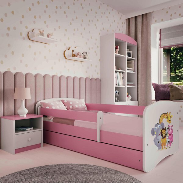 POSTEL PRO DĚTI A MLÁDEŽ 80/160 cm, bílá, pink MID.YOU - Dětské pokoje sestavy, Online Only