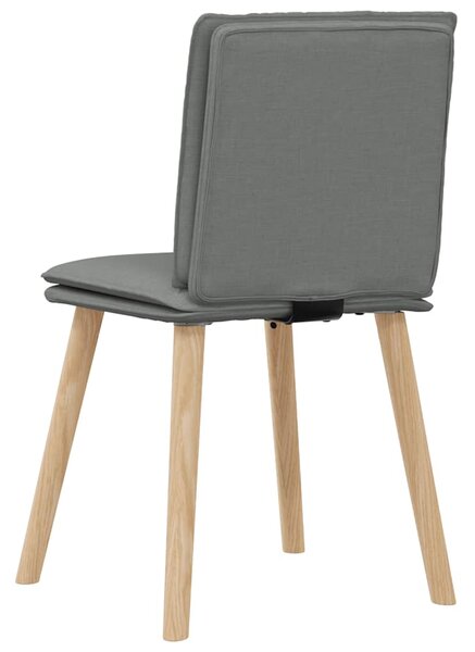 Otočné jídelní židle 6 ks tmavě šedé textil 3315626