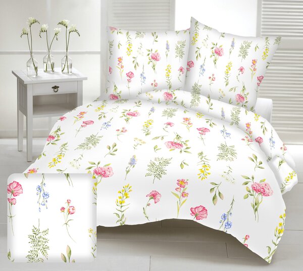 Povlečení krepové Rimini TiaHome - 1x Polštář 90x70cm, 1x Přikrývka 140x200cm