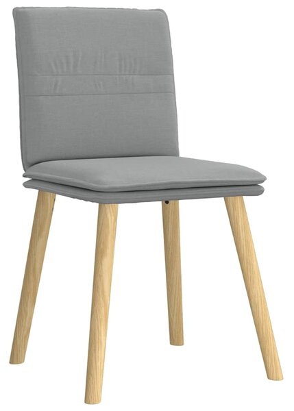 Jídelní židle 6 ks světle šedé textil 3315625