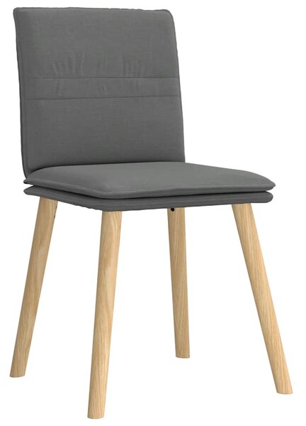 Otočné jídelní židle 6 ks tmavě šedé textil 3315626