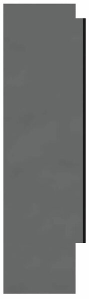 Koupelnová skříňka se zrcadlem 80 x 15 x 60 cm MDF zářivě šedá 331533