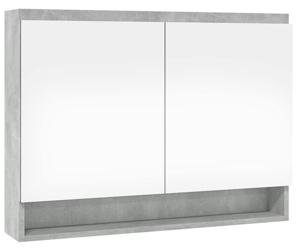 Koupelnová skříňka se zrcadlem 80x15x60 cm MDF betonově šedá 331535