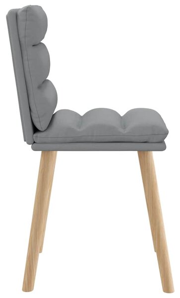 Jídelní židle 4 ks světle šedé textil 3315393