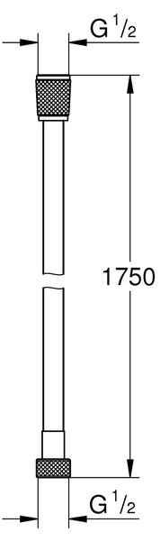 Grohe Silverflex sprchová hadice 175 cm SuperSteel 28388DC1