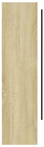 Koupelnová skříňka se zrcadlem 80 x 15 x 60 cm MDF bílá a dub 331537