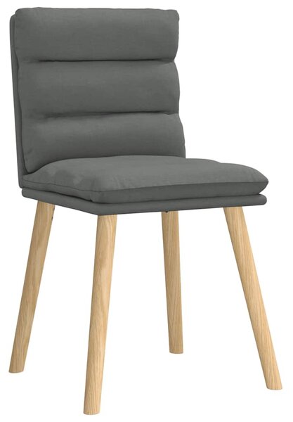 Jídelní židle 4 ks tmavě šedé textil 3315394