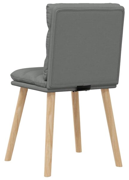 Jídelní židle 4 ks tmavě šedé textil 3315394