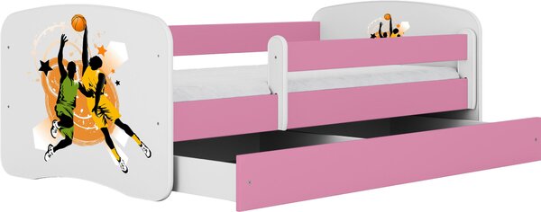 POSTEL PRO DĚTI A MLÁDEŽ 80/160 cm, bílá, pink MID.YOU - Dětské pokoje sestavy, Online Only