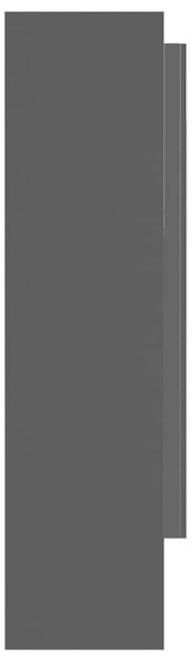Koupelnová skříňka se zrcadlem 80 x 15 x 60 cm MDF antracitová 331536