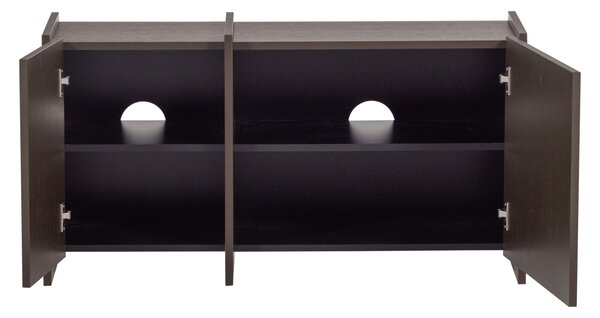 WOOOD Hnědý dřevěný TV stolek Brock 102 x 44 cm