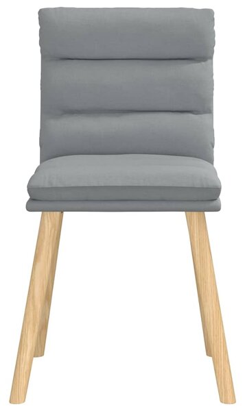 Jídelní židle 4 ks světle šedé textil 3315393