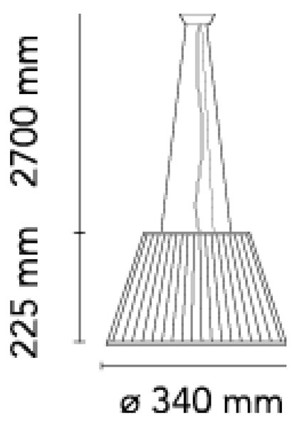Flos Romeo Moon E27 závěsné svítidlo Ø340mm