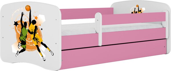 POSTEL PRO DĚTI A MLÁDEŽ 80/160 cm, bílá, pink MID.YOU - Dětské pokoje sestavy, Online Only