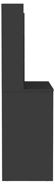 Kosmetický stolek s LED světly 100 x 40 x 135 cm MDF černý 331540