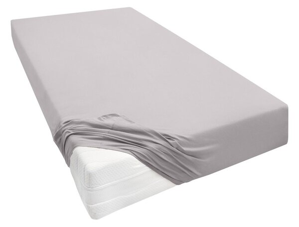 Biberna Žerzejové napínací prostěradlo (šedá, 140–160 x 200–220 cm) (100251944014)
