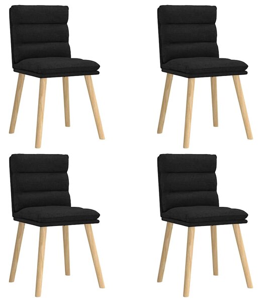 Jídelní židle 4 ks černé textil 3315395