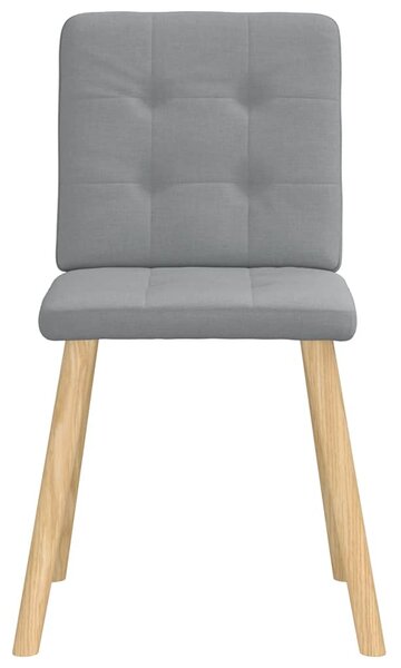 Jídelní židle 6 ks světle šedé textil 3315438