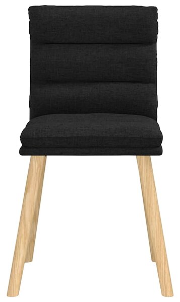 Jídelní židle 4 ks černé textil 3315395