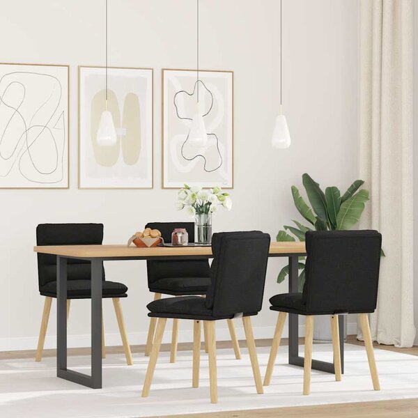 Jídelní židle 4 ks černé textil 3315395