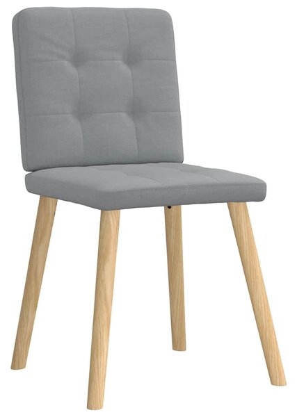 Jídelní židle 6 ks světle šedé textil 3315438