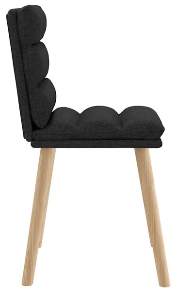 Jídelní židle 4 ks černé textil 3315395
