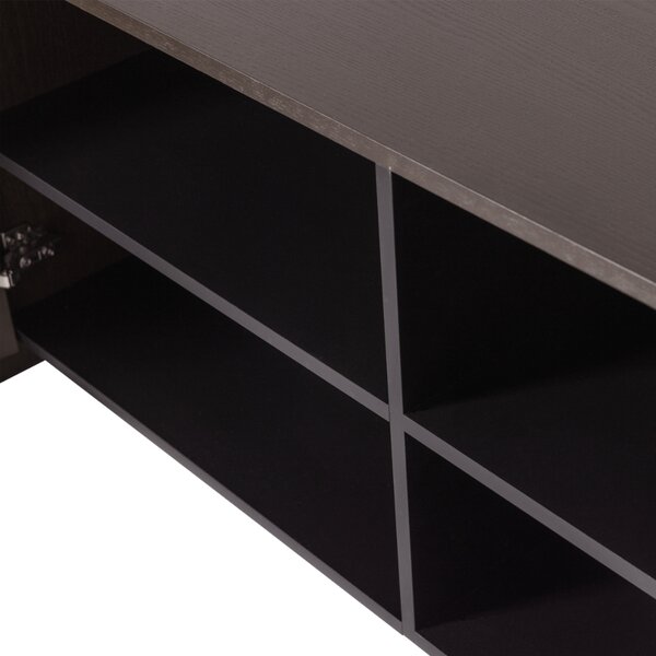 WOOOD Hnědý dřevěný TV stolek Brock 200 x 44 cm
