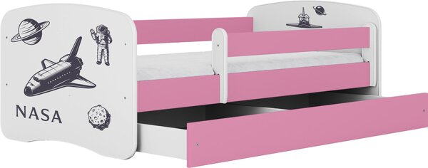 POSTEL PRO DĚTI A MLÁDEŽ 80/160 cm, bílá, pink MID.YOU - Dětské pokoje sestavy, Online Only