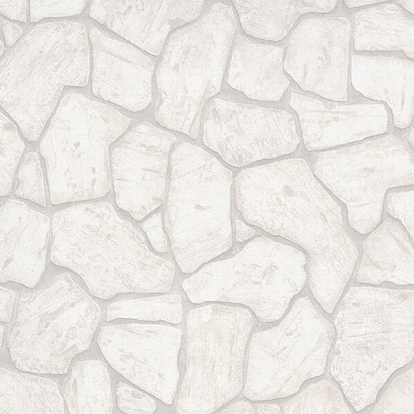 Vliesové tapety na zeď IMITATIONS 2 10234-14, rozměr 10,05 m x 0,53 m, ukládaný kámen hnědo-šedý, Erismann