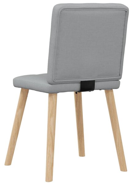 Jídelní židle 6 ks světle šedé textil 3315438