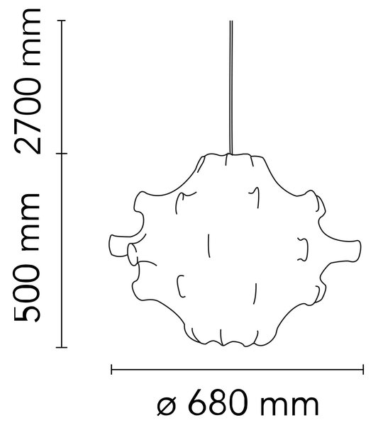 Flos Taraxacum E27 závěsné svítidlo Ø680mm