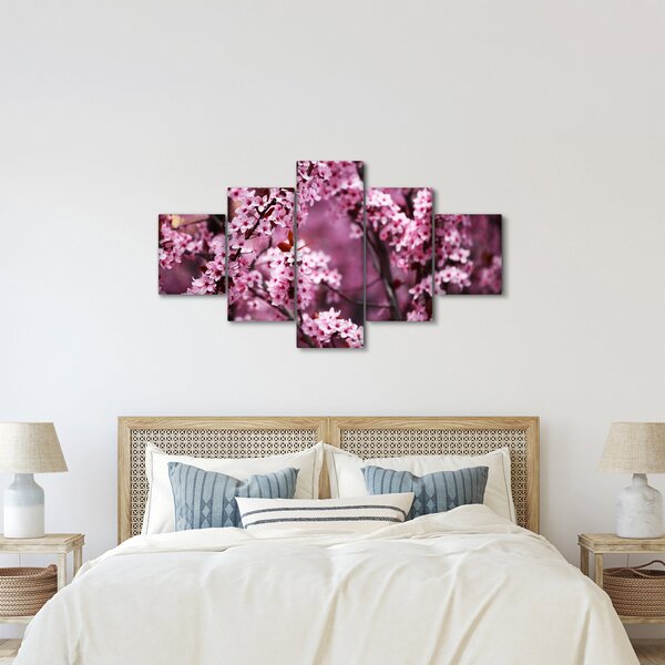 Obraz - Růžová sakura (125x70 cm)