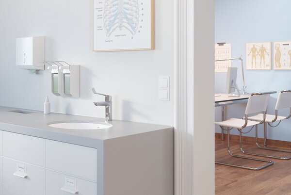 GROHE Eurosmart - Páková umyvadlová baterie DN 15, velikost M, Chrom 23983003