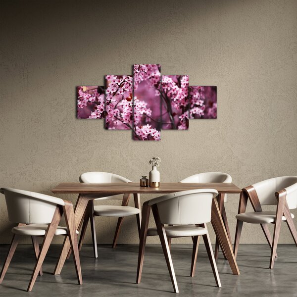 Obraz - Růžová sakura (125x70 cm)