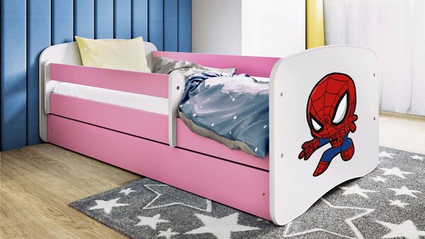 POSTEL PRO DĚTI A MLÁDEŽ 80/160 cm, bílá, pink MID.YOU - Dětské pokoje sestavy, Online Only