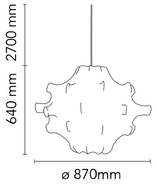Flos Taraxacum E27 závěsné svítidlo Ø680mm