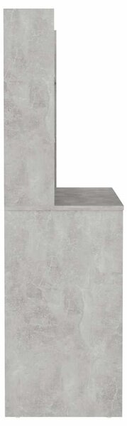 Kosmetický stolek s LED světly 100x40x135 cm MDF betonově šedý 331544
