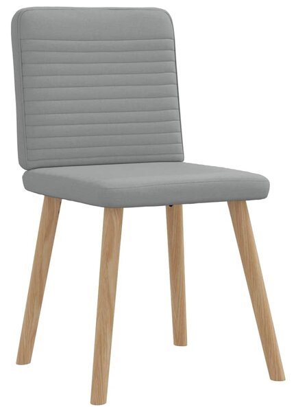 Jídelní židle 6 ks světle šedé textil 3315514