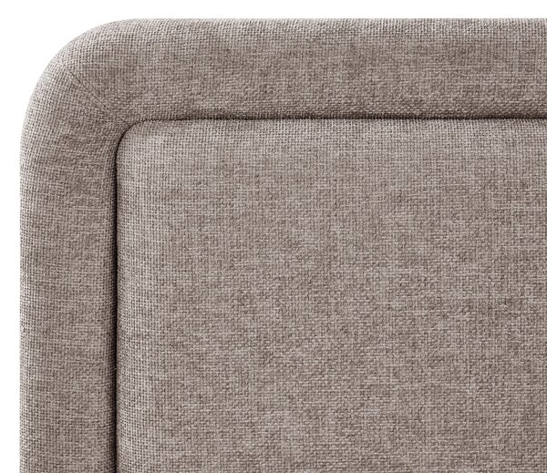Postel s úložným prostorem Tkanina VIVIERS 160 x 200 cm Taupe