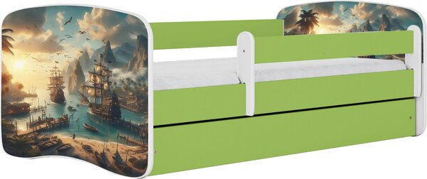 POSTEL PRO DĚTI A MLÁDEŽ 80/160 cm, zelená, bílá MID.YOU - Dětské pokoje sestavy, Online Only